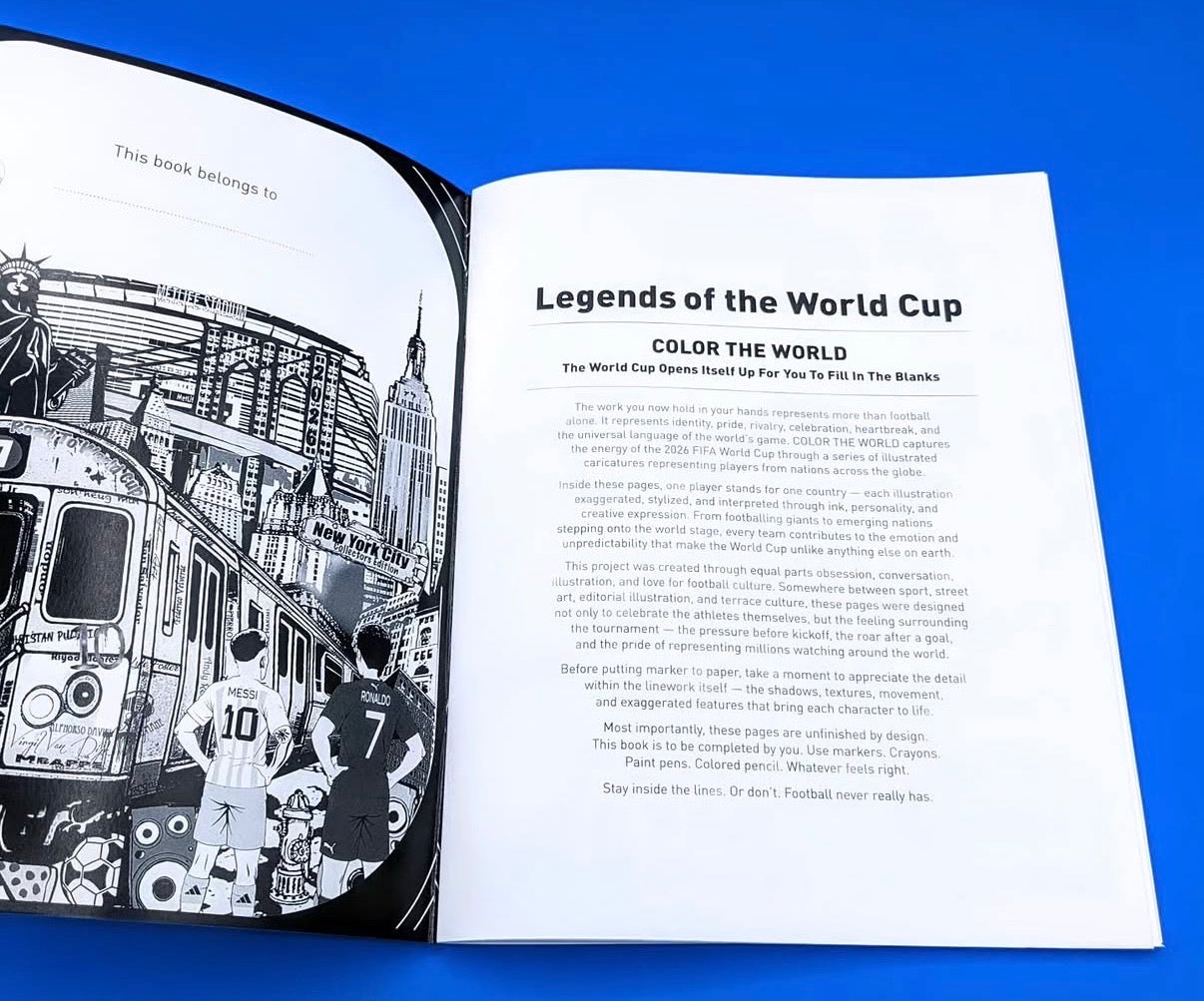 Legends World Cup Coloring Book